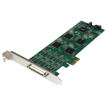 8 Port Low Profile PCI Express RS232 Serial Adapter Card w/ 161050 UART