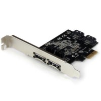 StarTech.com 2 Port PCI Express SATA 6 Gbps eSATA Controller Card - Dual Port PCIe SATA III Card - 2