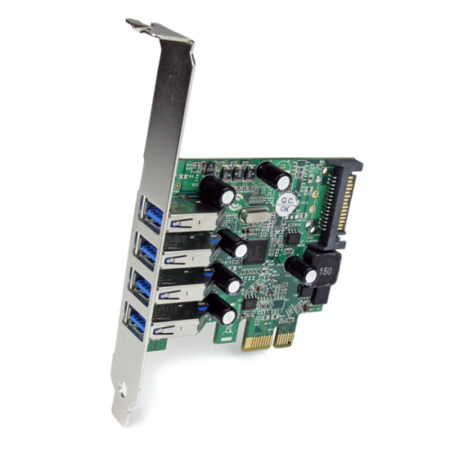 Startech .com 4 Port PCI Express PCIe SuperSpeed USB 3.0 Controller Card Adapter with SATA Power - L