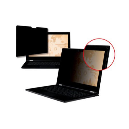 3M Black Frameless Privacy Filter for Edge-to-Edge 13.3" Widescreen Laptop