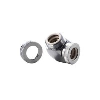 Phanteks 12mm Hard TubeAdapter 90 - Chrome