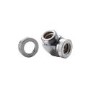 Phanteks 12mm Hard TubeAdapter 90 - Chrome