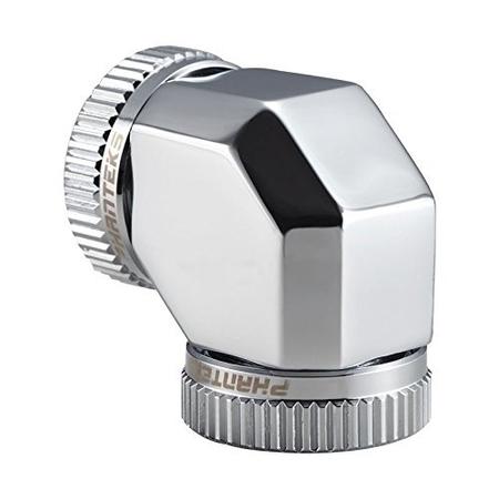 Phanteks 16mm Hard TubeAdapter 90 - Chrome
