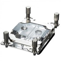 Phanteks Glacier C399a TR4 CPU Water Block Acrylic Cover RGB LED - Chrome