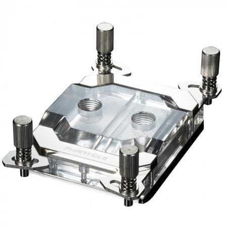 Phanteks Glacier C399a TR4 CPU Water Block Acrylic Cover RGB LED - Chrome