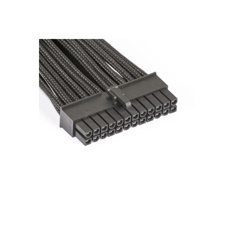 Phanteks 24-Pin ATX Cable Extension 50cm - Sleeved Black
