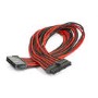 Phanteks 24-Pin ATX Cable Extension 50cm - Sleeved Black & Red
