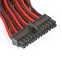 Phanteks 24-Pin ATX Cable Extension 50cm - Sleeved Black & Red