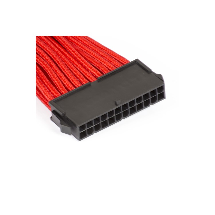 Phanteks 24-Pin ATX Cable Extension 50cm - Sleeved Red