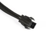 Phanteks Molex Cable Extension 50cm - Sleeved Black