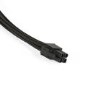 Phanteks Molex Cable Extension 50cm - Sleeved Black