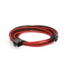 Phanteks 6-Pin PCIe Cable Extension 50cm - Sleeved Black &amp; Red