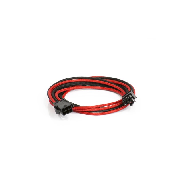 Phanteks 6-Pin PCIe Cable Extension 50cm - Sleeved Black & Red