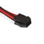 Phanteks 6-Pin PCIe Cable Extension 50cm - Sleeved Black & Red