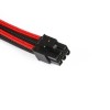 Phanteks 6-Pin PCIe Cable Extension 50cm - Sleeved Black &amp; Red