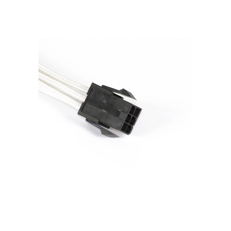 Phanteks 6-Pin PCIe Cable Extension 50cm - Sleeved White