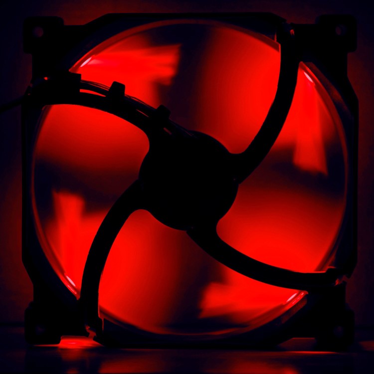 Phanteks PH F140SP 140mm Fan Red LED - Black / White