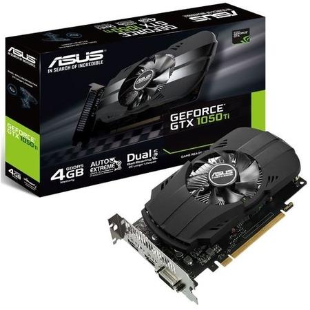 Asus Phoenix GTX1050 Ti 4GB DDR5 PCIe3 DVI HDMI DP 1392MHz