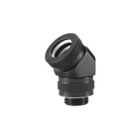 Phanteks 12mm Hard Tube Rotary Fitting 45 G1/4 - Black Phanteks 12mm Hard Tube Rotary Fitting 45 G1/4 - Black