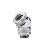 Phanteks 12mm Hard Tube Rotary Fitting 45 G1/4 - Chrome