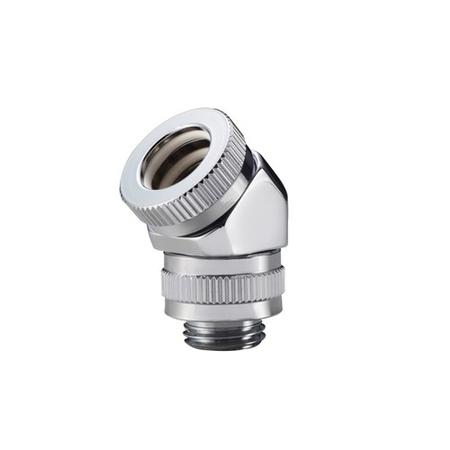 Phanteks 12mm Hard Tube Rotary Fitting 45 G1/4 - Chrome