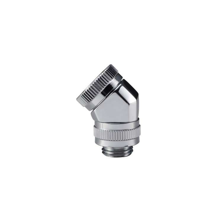 Phanteks 12mm Hard Tube Rotary Fitting 45 G1/4 - Chrome