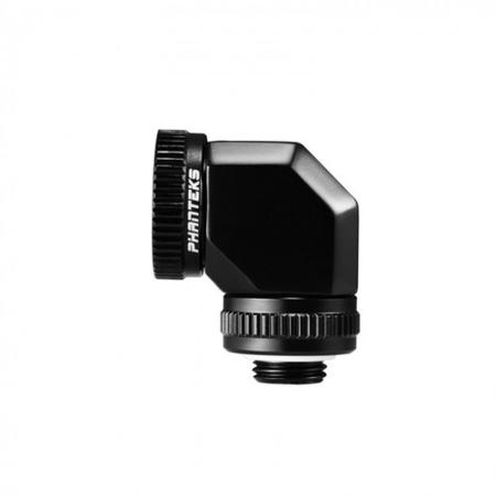 Phanteks 16mm Hard Tube Rotary Fitting 90 G1/4 - Black