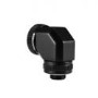 Phanteks 16mm Hard Tube Rotary Fitting 90 G1/4 - Black