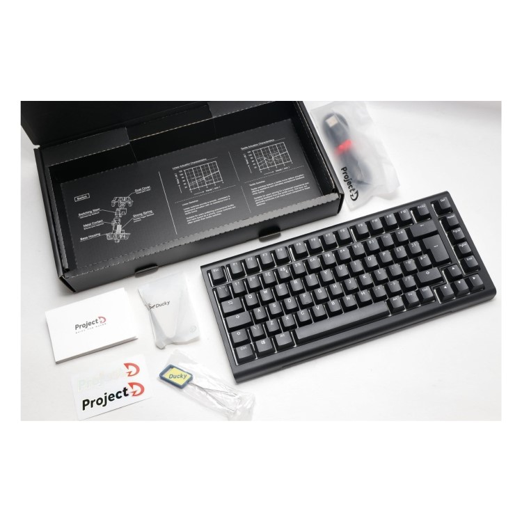 Ducky Project D Tinker Mechanical Cherry MX Brown RGB Wired Gaming Keyboard Black