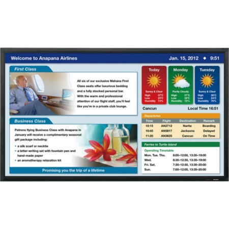 SHARP PNE802 80 Inch LED Display Monitor - Laptops Direct