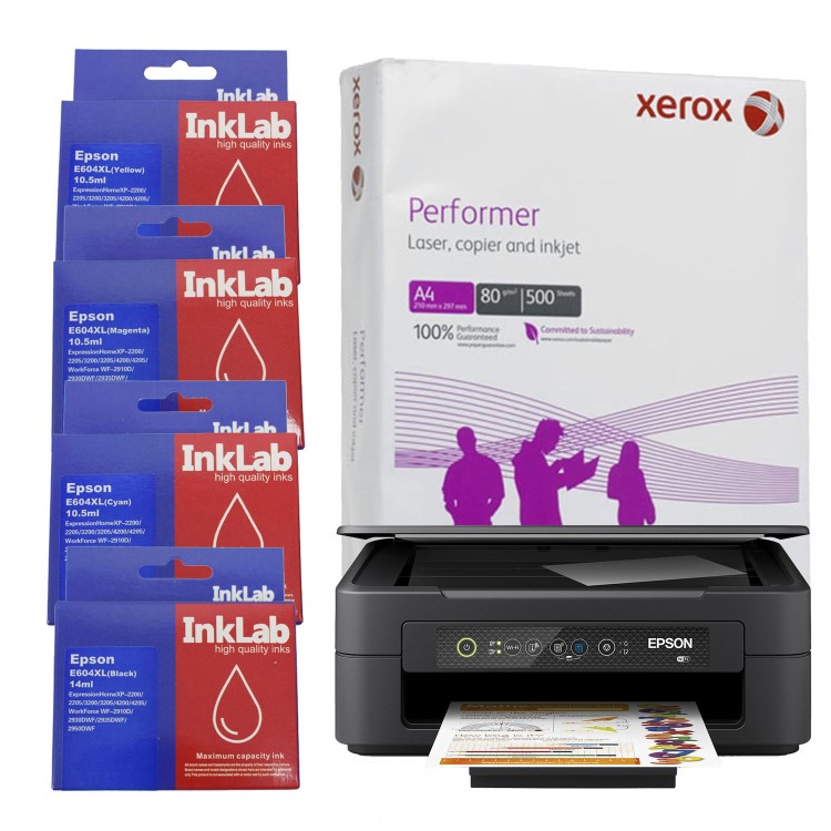 Epson C11CK67401 A4 Inkjet Printer Bundle