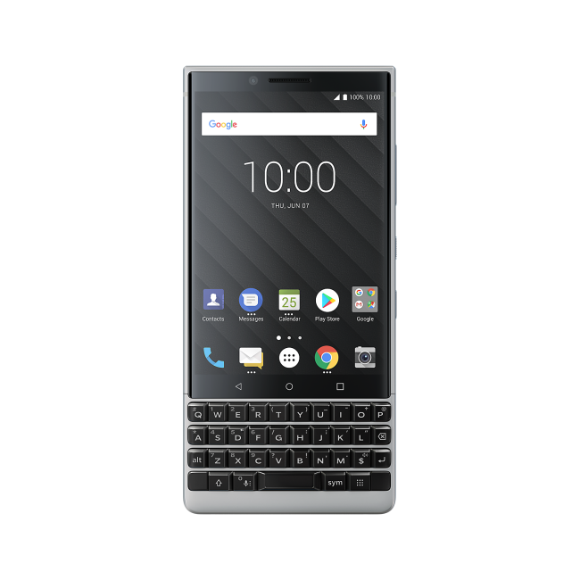 GRADE A3 - BlackBerry&reg; KEY2 Silver 4.5" 64GB 4G Unlocked & SIM Free