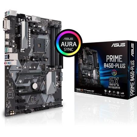 ASUS PRIME B450-PLUS AMD Socket AM4 Motherboard