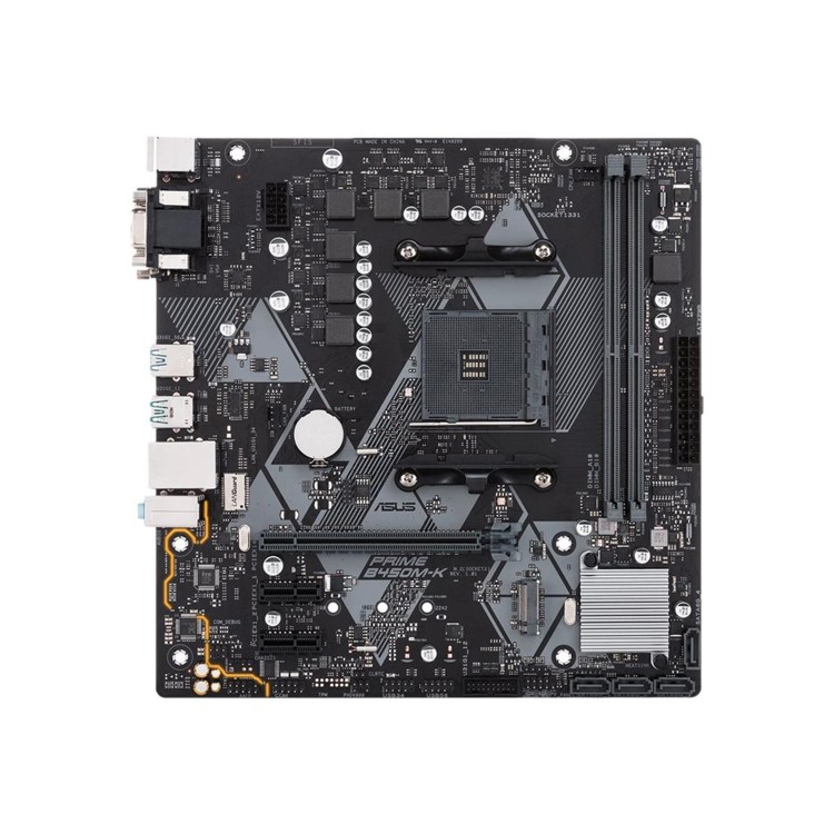 ASUS AMD Ryzen PRIME B450M-K AM4 Micro ATX Motherboard