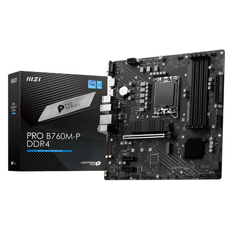MSI PRO B760M-P Intel B760 1700 DDR4 Micro ATX Motherboard