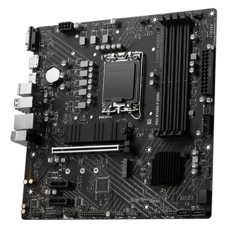 MSI PRO B760M-P Intel B760 1700 DDR4 Micro ATX Motherboard