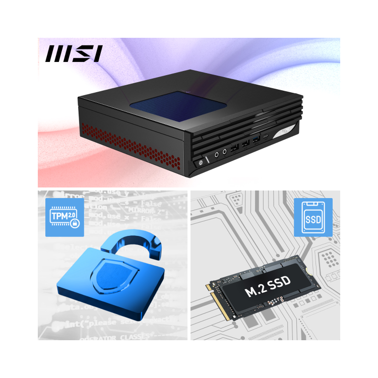 MSI Pro DP21 14M SFF Intel Core i5 14400 16GB RAM 512GB SSD Windows 11 Pro Mini PC