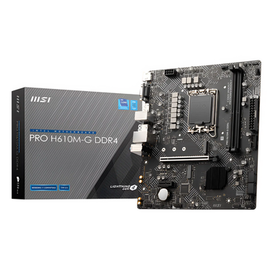 MSI PRO H610M-G Intel H610 1700 DDR4 Micro ATX Motherboard
