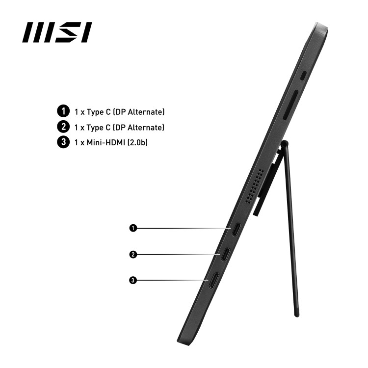 MSI PRO MP161 15.6" Full HD IPS Adaptive-Sync Portable Monitor