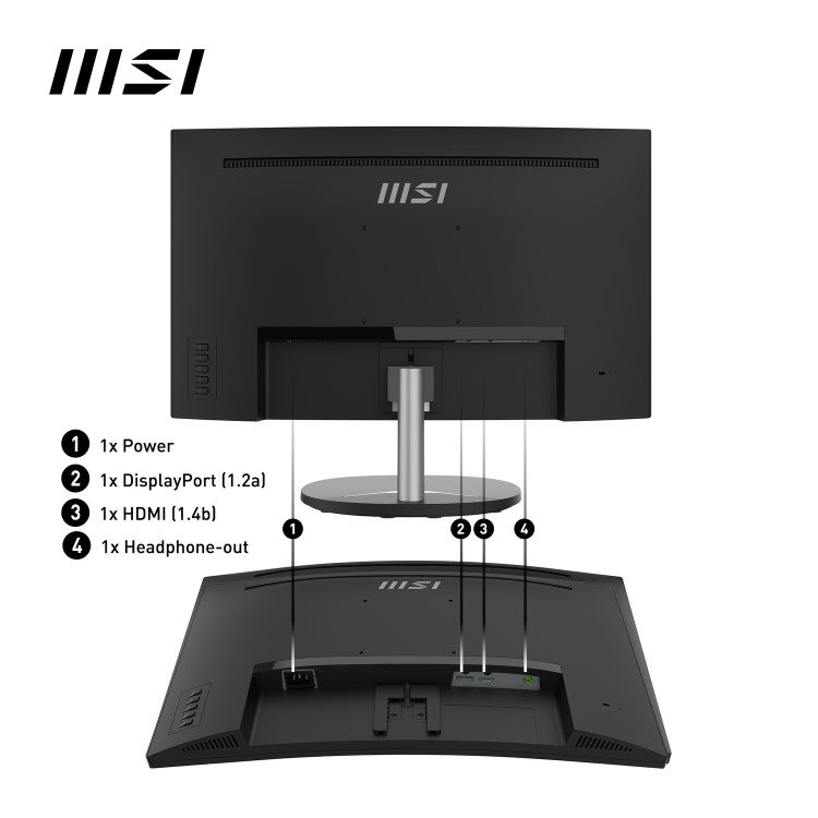 MSI PRO MP241CA 23.6" Full HD Curved Monitor