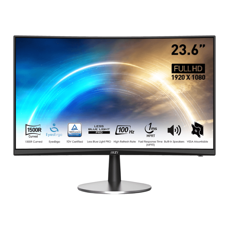 MSI PRO MP2422C 23.6" Full HD 100Hz Adaptive-Sync Curved VA Monitor