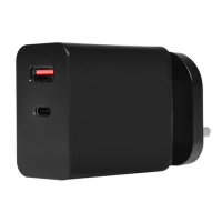 Powercool GaN 65W USB-C+USB-A 1.3A USB C to C Cable Included