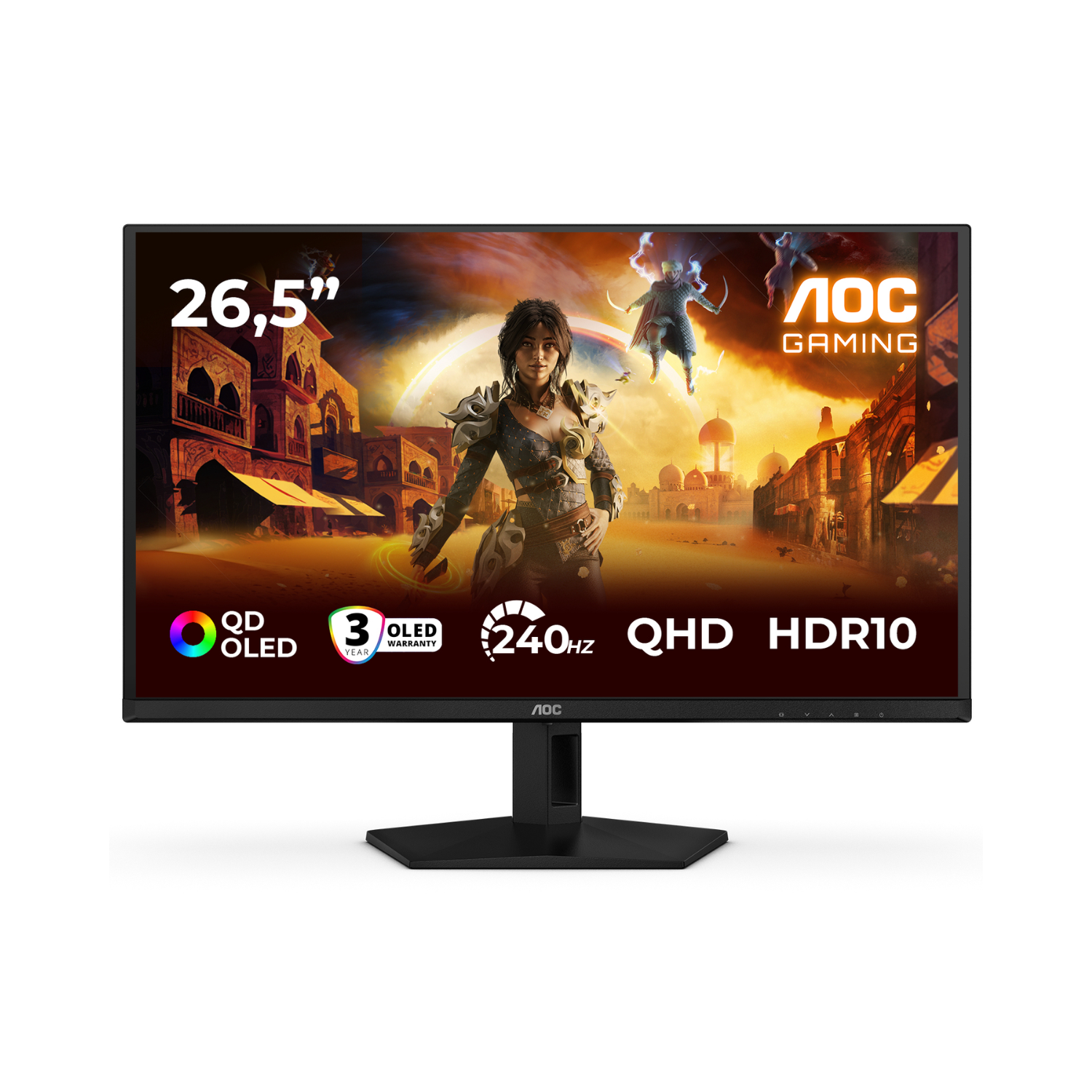 Aoc Agon Q27G41ZDF 27 QD-OLED Qhd 240Hz 0.03ms Gaming Monitor