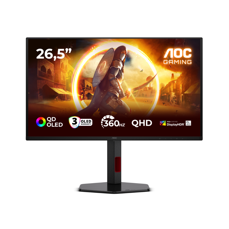 AOC AGON Q27G4SDR 27" QD-OLED QHD 360Hz 0.03ms Gaming Monitor
