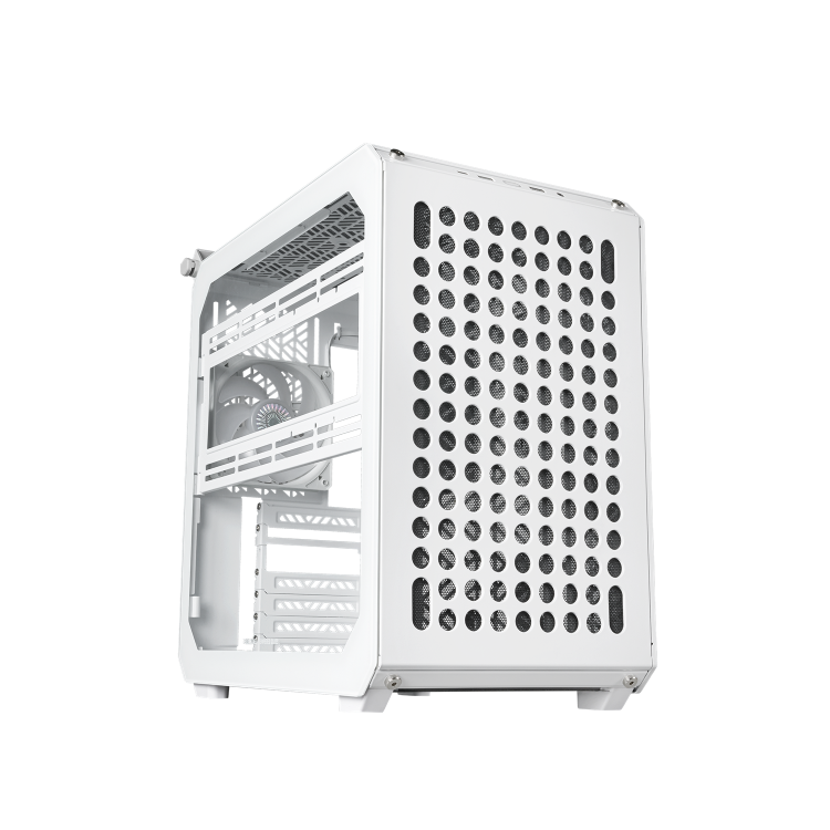Cooler Master QUBE 500 Flatpack Midi Tower ATX Case with Tempered Glass - White