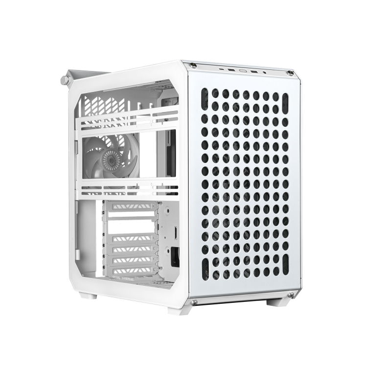 Cooler Master QUBE 500 Flatpack Midi Tower ATX Case with Tempered Glass - White