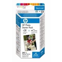 HP 343 Series Photo Starter Pack - print cartridge / paper kit