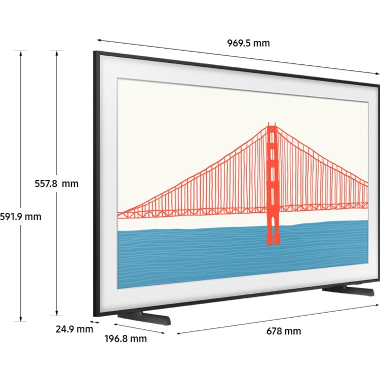 Samsung LS03A The Frame 43 Inch QLED Art TV 4K HDR Smart TV