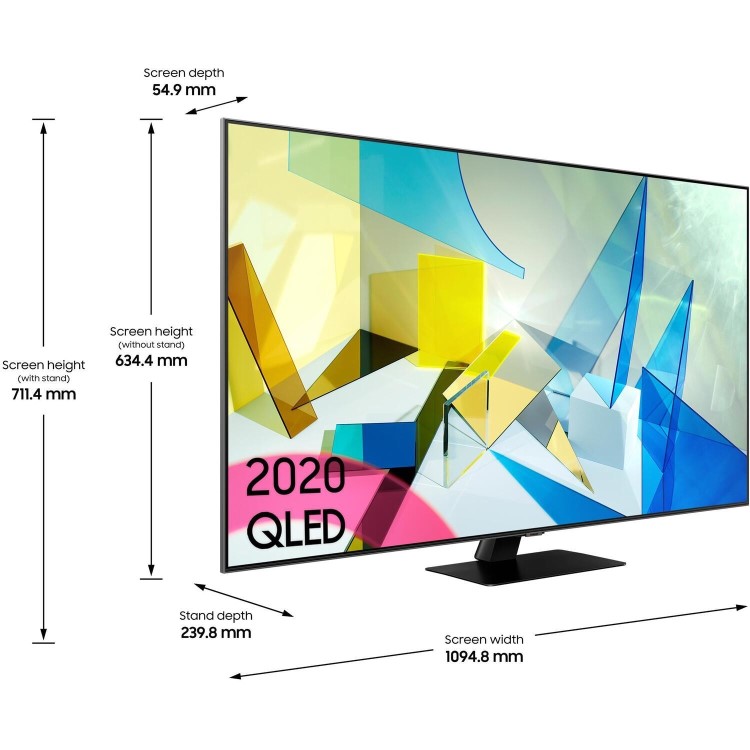Samsung 49Q80T 49" 4K QLED Smart TV With Voice Assist