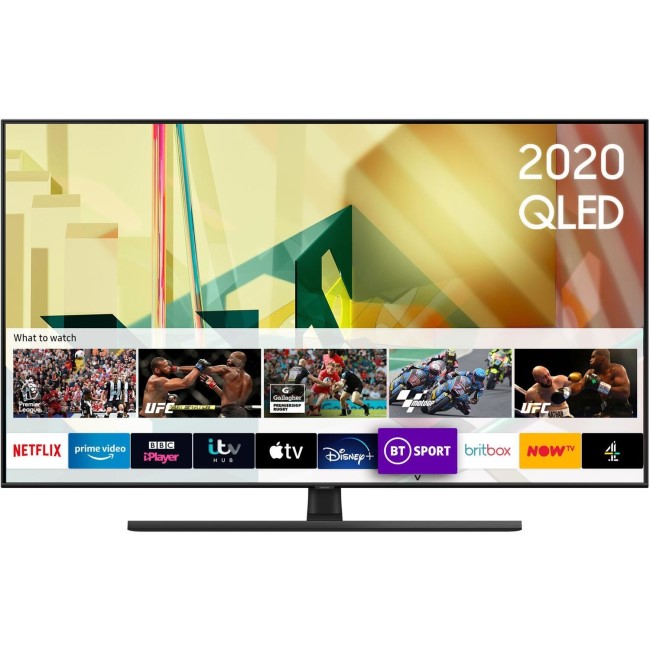 Refurbished Samsung 65" 4K Ultra HD with HDR10+ QLED Freeview HD Smart TV without Stand